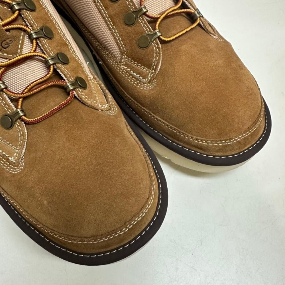NWOT UGG Men's Highland Hiker Books Hiking Chestnut Brown Suede Mesh Size 14 - Picture 10 of 13